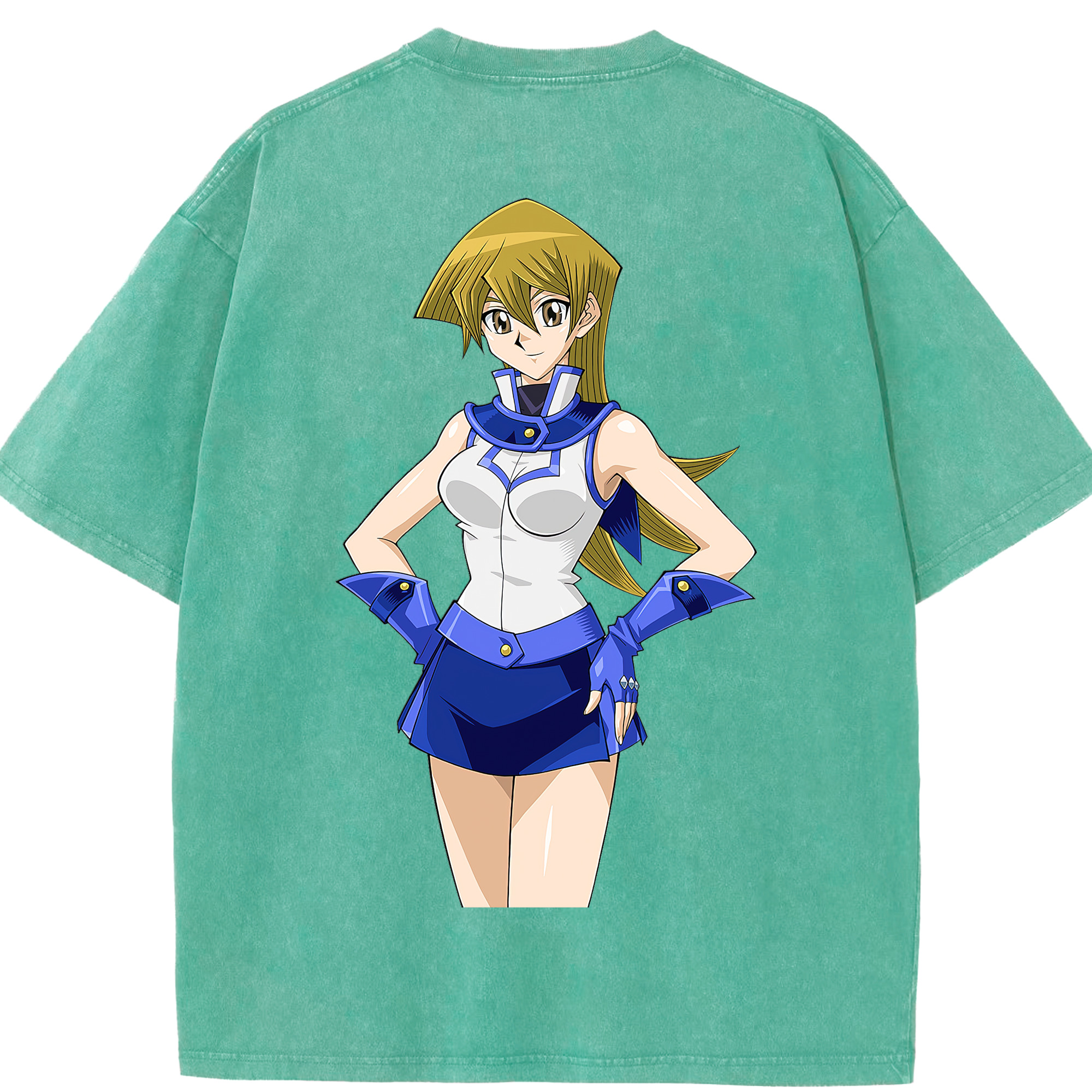 （画像用） 遊☆戯☆王 Yu-Gi-Oh! 綿100% ヴィンテージ風 半袖Tシャツ（背面プリント）